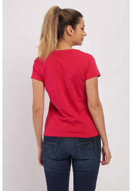 Lee Cooper Тениска с шпиц и лого - Pepit.bg