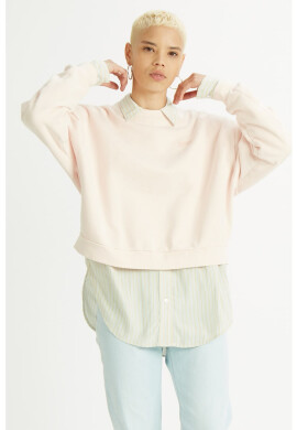 Levi's Къс суитшърт Peach Blush - Pepit.bg