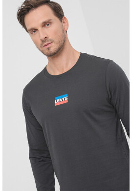 Levi's Памучна блуза с лого - Pepit.bg