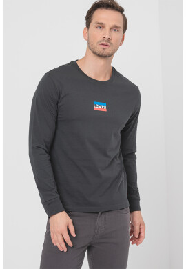 Levi's Памучна блуза с лого - Pepit.bg