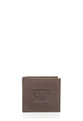 Levis Coffee Brown Nubuck Leather Wallet - Pepit.bg