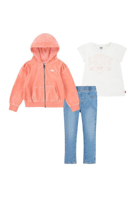 Levi's Дънки худи и тениска - 3 части - Pepit.bg