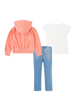 Levi's Дънки худи и тениска - 3 части - Pepit.bg
