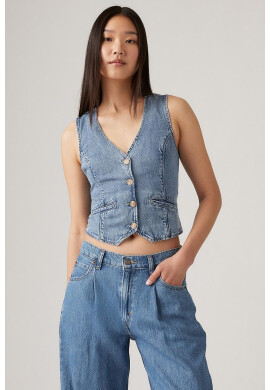 Levis Дънков елек с шпиц - Pepit.bg