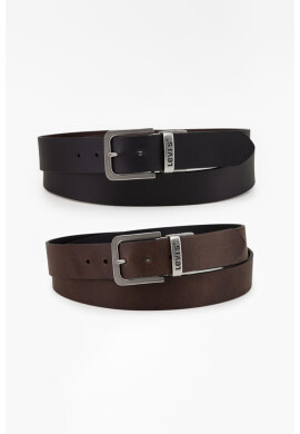 Levis Двулицев кожен колан Core Plus - Pepit.bg