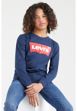Levi's Памучна блуза с лого - Pepit.bg