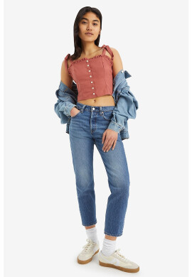 Levis Прави скъсени дънки - Син - Pepit.bg