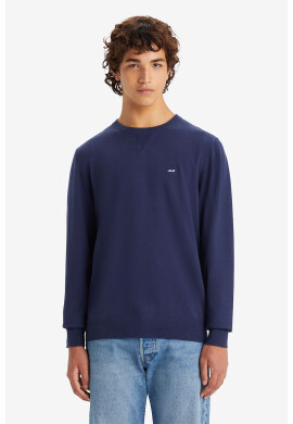 Levis Фино плетен пуловер Housemark - Тъмносин - Pepit.bg