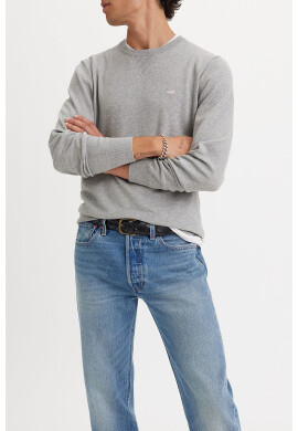 Levis Фино плетен пуловер Housemark - Сив - Pepit.bg