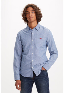 Levis Слим риза - Син меланж - Pepit.bg