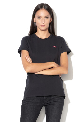 Levis Тениска с бродирано лого - Черен - Pepit.bg