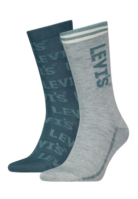 Levi's Унисекс дълги чорапи с лого - 2 чифта - Pepit.bg