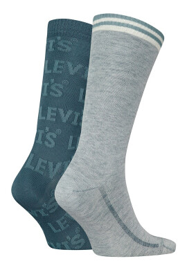 Levi's Унисекс дълги чорапи с лого - 2 чифта - Pepit.bg