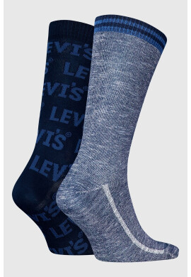 Levi's Унисекс дълги чорапи с лого - 2 чифта - Pepit.bg