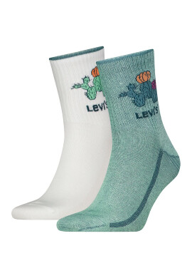 Levi's Унисекс дълги чорапи с щампа - 2 чифта - Pepit.bg