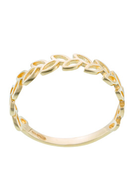 L'Instant D'or 9K Gold Ring With Cut-Outs - Pepit.bg