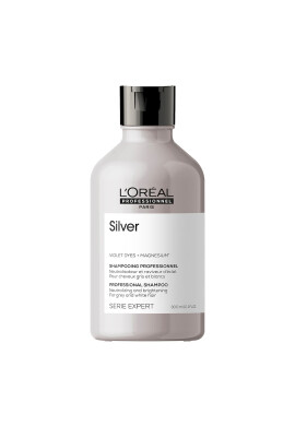 L'Oreal Professionnel Професионален шампоан Serie Expert Silver За неутрализиране на нежеланите жълти нюанси С магнезий и анти-пожълтяване 300 мл - Pepit.bg
