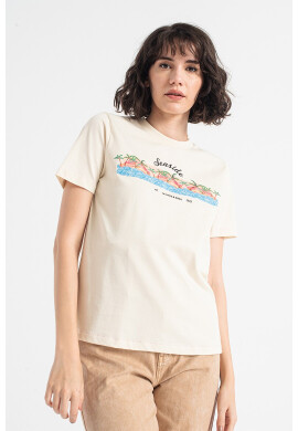 Maison Scotch Тениска с шарка - Pepit.bg