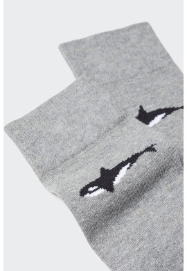 Mango Дълги чорапи Orca с животинска шарка - Pepit.bg