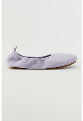 Mango Еластични кожени пантофки Ballet - Pepit.bg