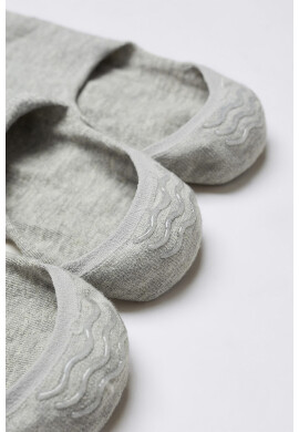 Mango Изрязани чорапи Pinkgrey - 3 чифта - Pepit.bg