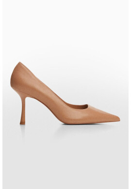 Mango Кожени обувки с остър връх - Pepit.bg