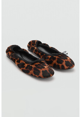 Mango Кожени пантофки Wild Leopard - Pepit.bg