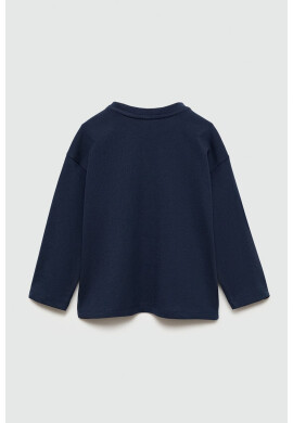 Mango Памучна блуза Henley - Pepit.bg