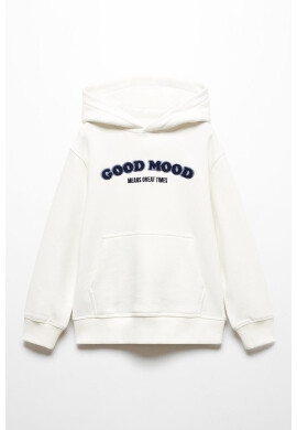 Mango Памучно худи Good Mood - Pepit.bg