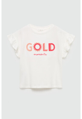 Mango Тениска Gold с ръкави тип пеперуда - Pepit.bg