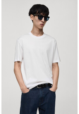 Mango Тениска с овално деколте - Pepit.bg