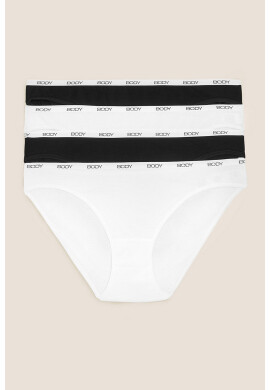 Marks  Spencer Бикини с текст - 4 чифта - Pepit.bg