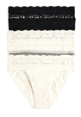 Marks  Spencer Бикини с висока талия - 5 чифта - Pepit.bg