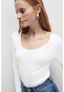 Marks  Spencer Блуза с овално деколте - Pepit.bg