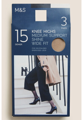 Marks & Spencer Чорапи над коляното - 3 чифта - Pepit.bg