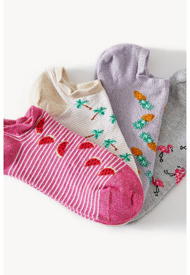 Marks & Spencer Чорапи с щампа - 4 чифта - Pepit.bg