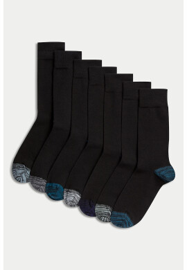 Marks  Spencer Дълги чорапи с памук - 7 чифта - Pepit.bg