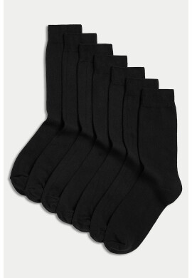 Marks  Spencer Едноцветни дълги чорапи - 7 чифта - Pepit.bg