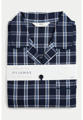 Marks  Spencer Карирана пижама - Pepit.bg