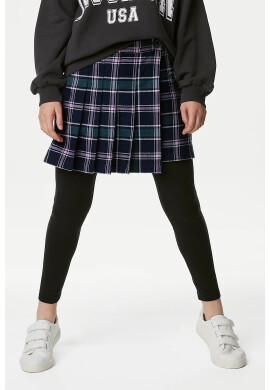 Marks  Spencer Карирана пола с плисе - Pepit.bg