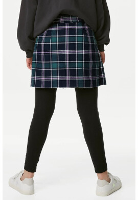 Marks  Spencer Карирана пола с плисе - Pepit.bg