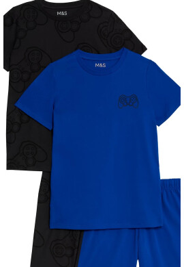 Marks  Spencer Къса пижама - 2 чифта - Pepit.bg