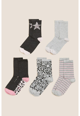 Marks & Spencer Къси чорапи - 5 чифта - Pepit.bg