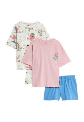 Marks  Spencer Къси пижами с шарка - 2 чифта - Pepit.bg