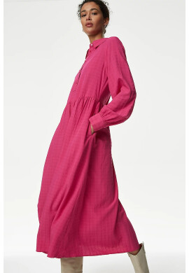Marks  Spencer Миди рокля с модал - Pepit.bg