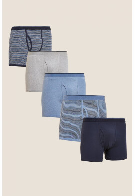 Marks  Spencer Памучни боксерки - 5 чифта - Pepit.bg