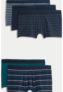 Marks  Spencer Памучни боксерки - 5 чифта - Pepit.bg