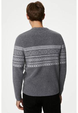 Marks  Spencer Пуловер с принт - Pepit.bg