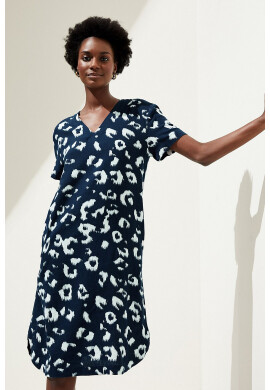 Marks  Spencer Рокля с лен с шпиц - Pepit.bg
