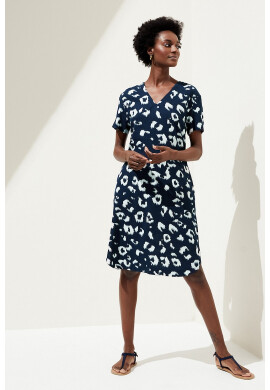Marks  Spencer Рокля с лен с шпиц - Pepit.bg